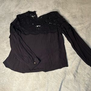 H&M Lacy Black Top